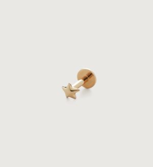 Earrings Earrings | Star Single Labret Piercing Earring 9k Solid Gold – Monica Vinader Womens www.sharongrantley.com