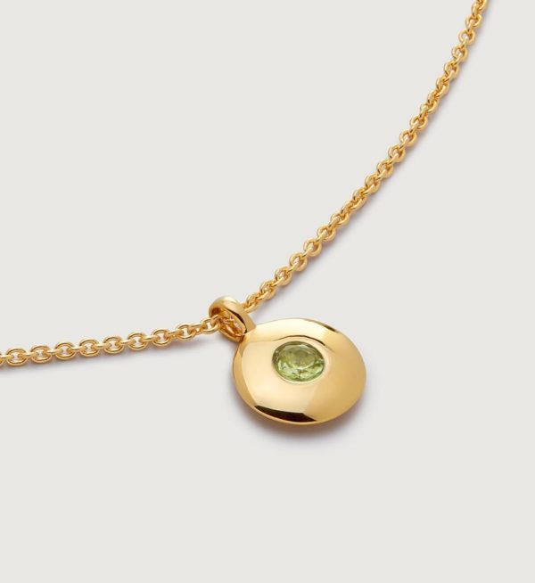 Jewelry Necklaces | August Birthstone Necklace Adjustable 41-46cm/16-18′ 18k Gold Vermeil – Monica Vinader Womens www.sharongrantley.com