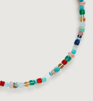 Jewelry Necklaces | Freedom Beaded Gemstone Necklace adjustable 43-46cm/17-18′ 18k Gold Vermeil – Monica Vinader Womens www.sharongrantley.com