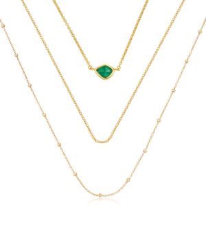 Jewelry Necklaces | Siren Mini Nugget Fine and Beaded Chain Necklace Set  – Monica Vinader Womens www.sharongrantley.com