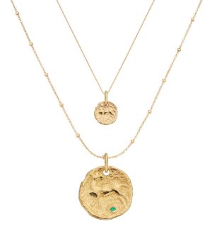 Jewelry Necklaces | Siren Small and Large Coin Necklace Set  – Monica Vinader Womens www.sharongrantley.com