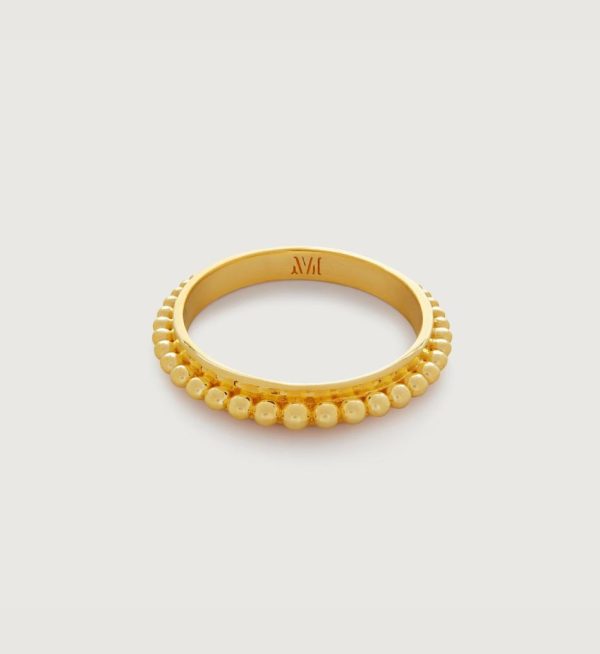 Jewelry Rings | Deia Beaded Stacking Ring 18k Gold Vermeil – Monica Vinader Womens www.sharongrantley.com
