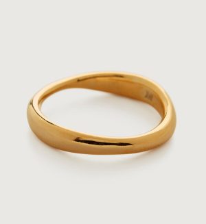 Jewelry Rings | Nura Reef Stacking Ring 18k Gold Vermeil – Monica Vinader Womens www.sharongrantley.com