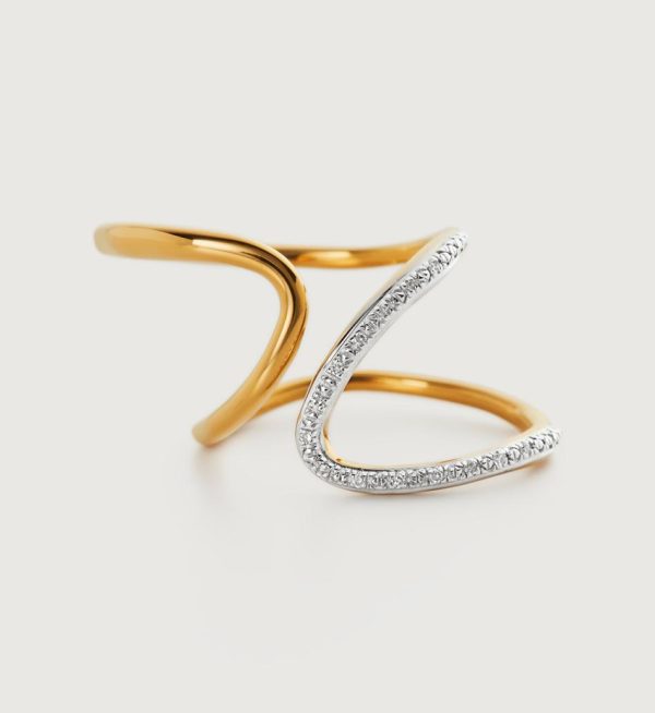 Jewelry Rings | Riva Open Wrap Ring 18k Gold Vermeil – Monica Vinader Womens www.sharongrantley.com