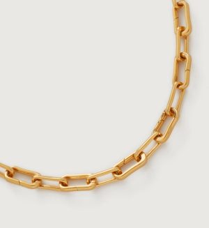 Jewelry Necklaces | Alta Capture Charm Necklace Adjustable 48cm/19′ 18k Gold Vermeil – Monica Vinader Womens www.sharongrantley.com